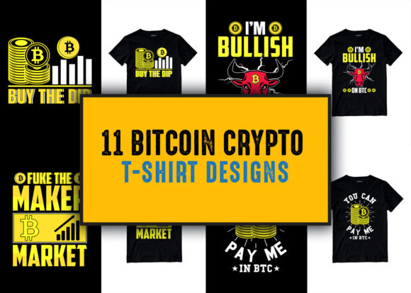 11 Bitcoin Crypto T-Shirt Graphics & Print Templates Review
