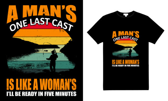 A Man's Fishing T-Shirt Designs: Graphics That Reel In Readers