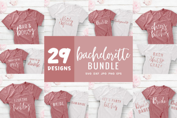 Bachelorette Bundle Wedding T-Shirt Designs Review