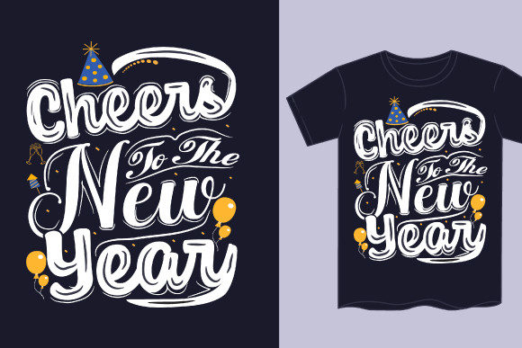 Cheers to the New Year T Shirt Design: Embroidery Review