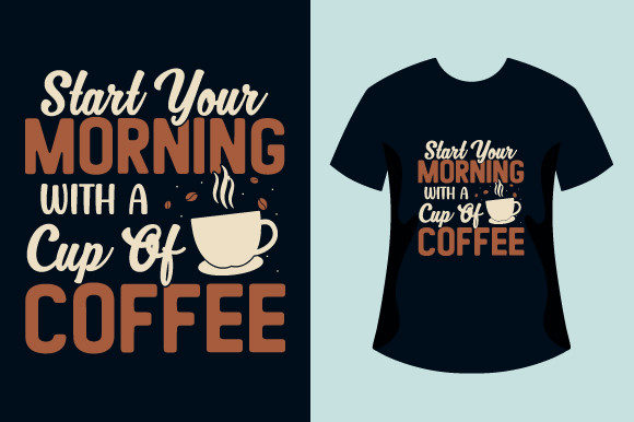 Coffee Quotes Typography Design: Graphics & Print Templates