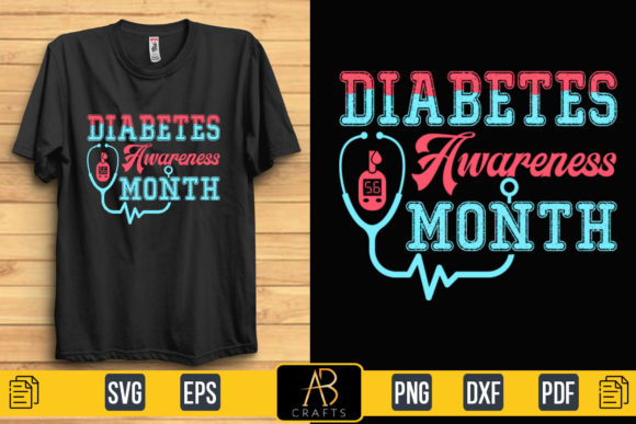 Diabetes Awareness Month T Shirt Graphics & Print Template Review