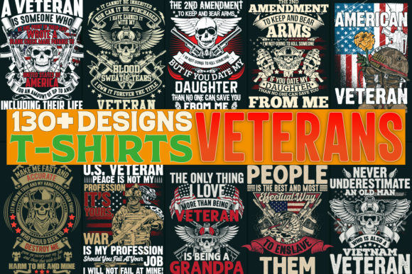 Honest Look: Veterans T-Shirt Designs Mega Bundle