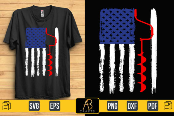 Ice Fishing Rod Flag Graphics & Print Templates Review