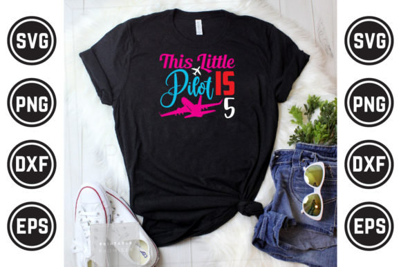 Pilot Svg T Shirt Design 30 for Graphics & Print Templates