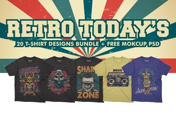 Retro T-Shirt Graphics & Print Templates Review
