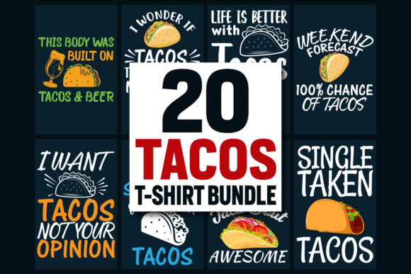 Tacos T-Shirt Designs Bundle: A Premium Bundles Review