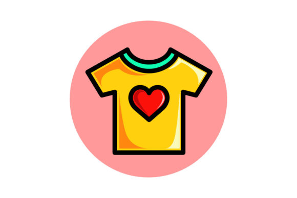 Valentine Icon T-shirt Fill Outline: A Graphics Review